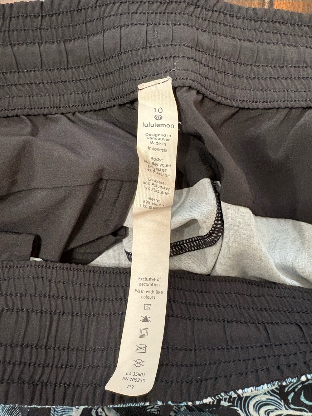 Lululemon Spring Breakaway Short 4-way Stretch 3" Eternal Wave Starlight Size 10 - Picture 7 of 7